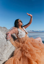 Load image into Gallery viewer, Kimia Floral Tulle Gown Rental