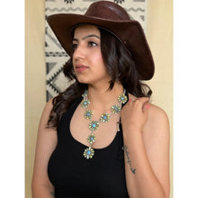 Load image into Gallery viewer, Handmade Sterling Silver Palomino with Golden Hills Turquoise Necklace Signed