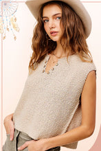 Load image into Gallery viewer, Slouchy Cropped Extended Sleeve Sweater Top