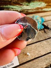 Load image into Gallery viewer, Handcrafted Turquoise & Sterling Silver Cluster Post Earrings by Jesse Williams