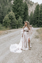 Load image into Gallery viewer, Hallie Soft Pink Floral Gown Rental