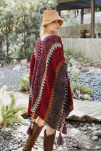 Load image into Gallery viewer, Boho Crochet Patterned Kimono Knit Cardigan