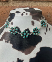 Load image into Gallery viewer, Cassidy sterling silver turquoise choker