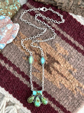 Load image into Gallery viewer, HANDMADE STERLING SILVER SONORAN MOUNTAIN TURQUOISE NECKLACE "SIGNED