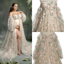 Load image into Gallery viewer, Layla Embroidered Floral Tulle Gown Rental