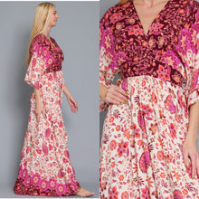 Load image into Gallery viewer, Fly me Away Kimono Style Maxi