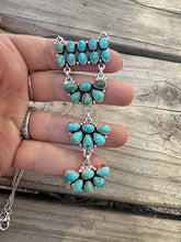 Load image into Gallery viewer, BEAUTIFUL HANDMADE STERLING SILVER & TURQUOISE DROP NECKLACE