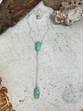 Load image into Gallery viewer, HANDMADE STERLING SILVER KINGMAN TURQUOISE NECKLACE SIGNED
