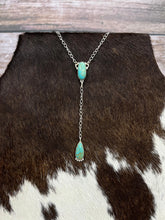 Load image into Gallery viewer, HANDMADE STERLING SILVER KINGMAN TURQUOISE NECKLACE SIGNED