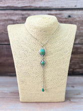 Load image into Gallery viewer, HANDMADE STERLING SILVER OLD STOCK ROYSTON TURQUOISE NECKLACE WITH SIGNED