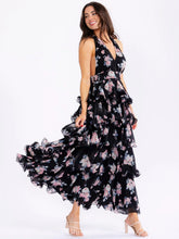 Load image into Gallery viewer, Midnight Prairie Ruffle Dress