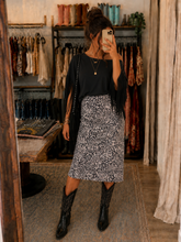 Load image into Gallery viewer, Wild Side Leopard Midi Skirt