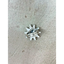Load image into Gallery viewer, Handmade Sterling Silver White Buffalo Turquoise Adjustable Ring, Signed
