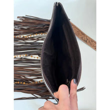 Load image into Gallery viewer, Dixie Crossbody Cowhide Western Tooled Leather Fringe Purse