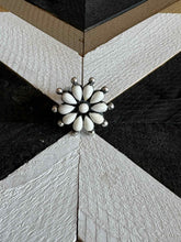 Load image into Gallery viewer, Handmade Sterling Silver White Buffalo Turquoise Adjustable Ring, Signed