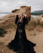 Load image into Gallery viewer, Black Gatsby All Over Sequin Dress Rental