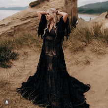 Load image into Gallery viewer, Black Gatsby All Over Sequin Dress Rental