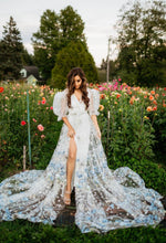 Load image into Gallery viewer, Livia Blue-tiful Floral Dress Rental
