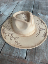 Load image into Gallery viewer, Longhorn And Sunflowers Burnt Hat