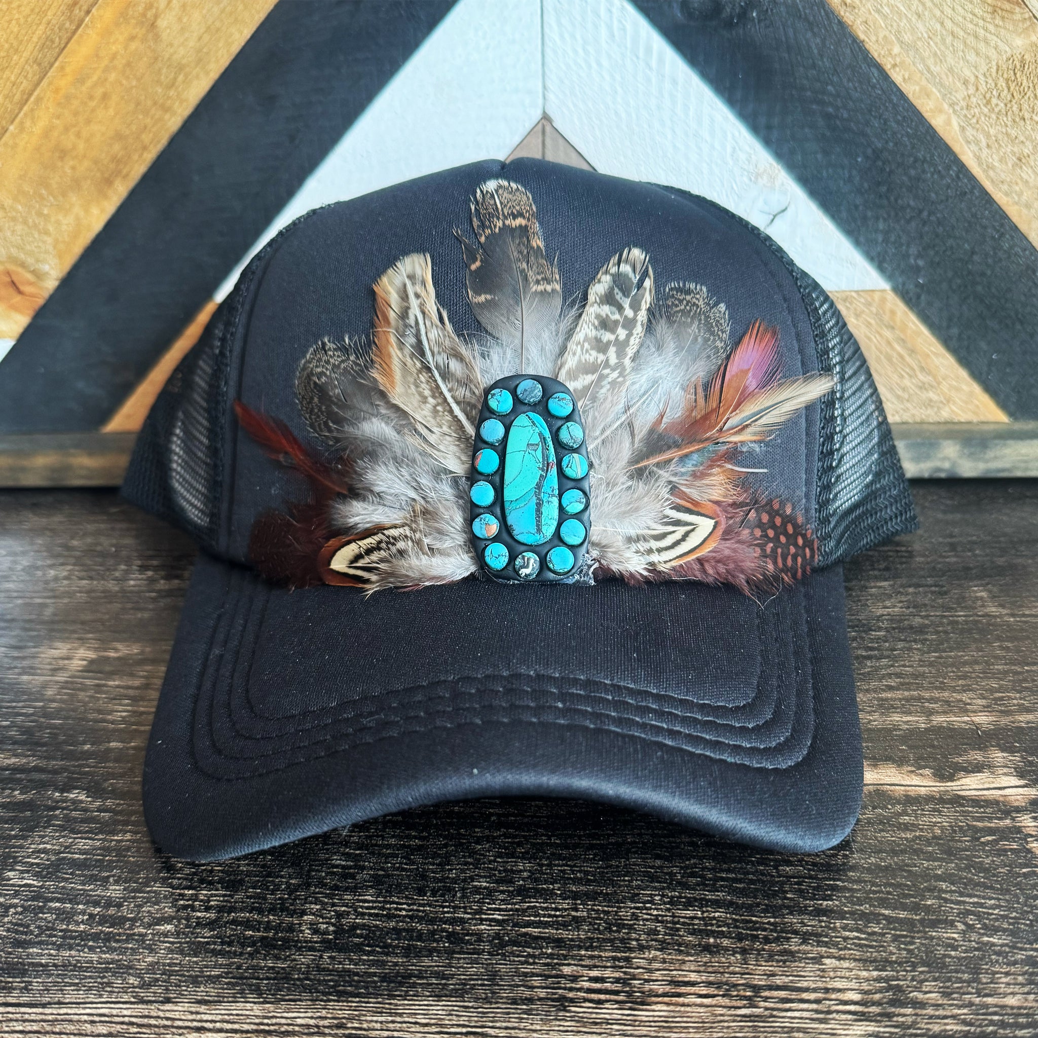 F6 Boho Feather Trucker Hat IMG_8215_2048x.jpg?v=1708196299 main image 2