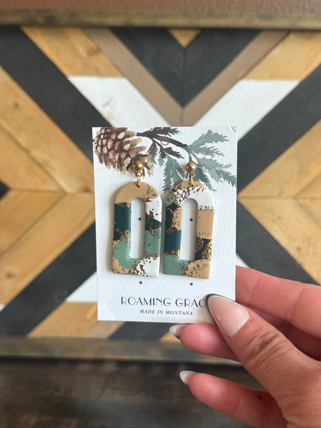Camo Arch Earrings