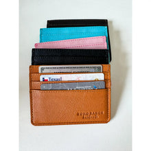 Load image into Gallery viewer, Western Boot Stitch Leather Credit Card Holder Money Holder
