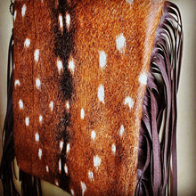 Load image into Gallery viewer, Axis Deer Hide Printed Leather Crossbody Handbag

