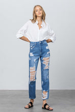 Load image into Gallery viewer, HIGH RISE STRAIGHT JEANS
