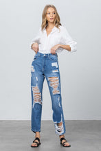 Load image into Gallery viewer, HIGH RISE STRAIGHT JEANS
