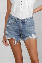 Load image into Gallery viewer, Frayed Hem Distressed Denim Shorts
