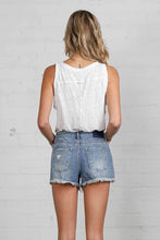 Load image into Gallery viewer, Frayed Hem Distressed Denim Shorts
