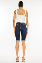 Load image into Gallery viewer, High Rise Button Down Cuffed Bermuda Jeans

