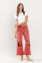 Load image into Gallery viewer, 90s Vintage Crop Flare Jeans
