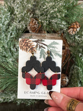 Load image into Gallery viewer, Plaid Detailed Statement Earrings
