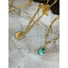 Load image into Gallery viewer, “the Golden Collection” Handmade Natural Sonoran Mountain Turquoise Necklace
