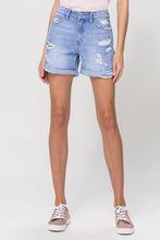 Load image into Gallery viewer, Distressed Boyfriend Shorts W/Cuffs
