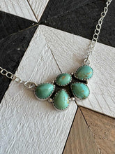 Load image into Gallery viewer, Handmade Sterling Silver Kingman Turquoise Necklace with Signed
