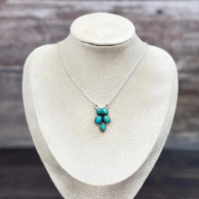 Load image into Gallery viewer, Handmade Sterling Silver Kingman Turquoise Necklace with Signed
