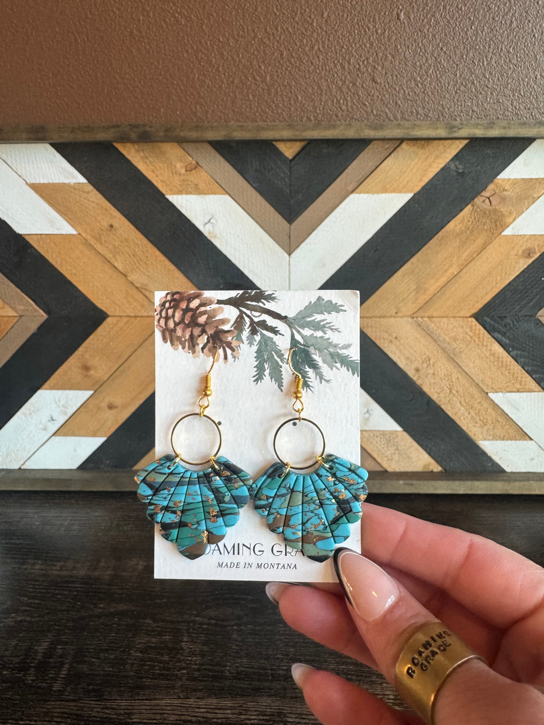 Turquoise Statement Earrings