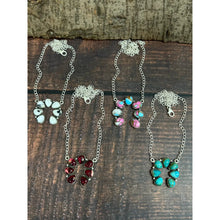 Load image into Gallery viewer, Handmade Sterling Silver Multi Stone Necklace with Signed
