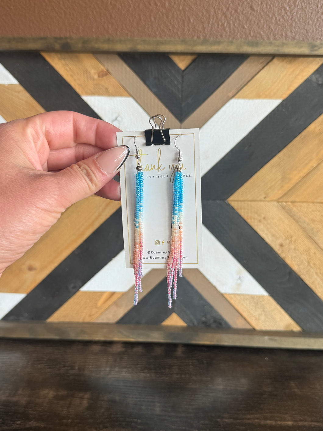 Ombré Beaded Earrings