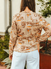Load image into Gallery viewer, Retro Sunset Ranch Stretch Top
