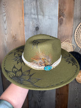 Load image into Gallery viewer, Olive Burnt Hat
