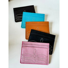 Load image into Gallery viewer, Western Boot Stitch Leather Credit Card Holder Money Holder
