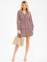 Load image into Gallery viewer, Floral smock waist dress
