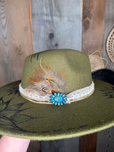 Load image into Gallery viewer, Olive Burnt Hat
