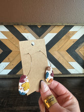 Load image into Gallery viewer, Fall Leaf Hoop Earrings
