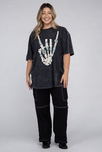 Load image into Gallery viewer, Plus Skeleton Rock Hand Sign Graphic Top
