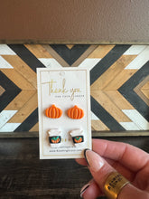 Load image into Gallery viewer, Pumpkin And Latte Earring Pack
