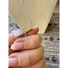 Load image into Gallery viewer, Handmade Sterling Silver Sonoran Mountain Turquoise Bar Drop Necklace
